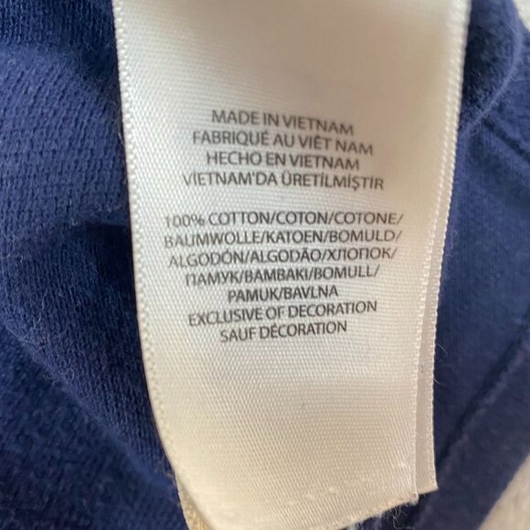 Polo Ralph Lauren Mens Polo Shirt Large Short Sleeve Custom Fit Casual Navy - Picture 8 of 14